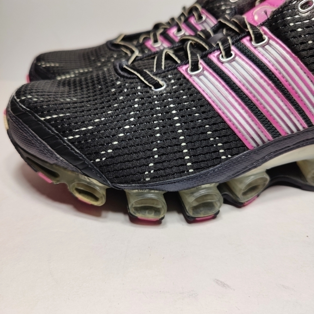 Adidas RARE Vintage Classic Mujer Microbounce Plus Gray Pink Shoe Sneakers Sz 11 - Picture 5 of 10